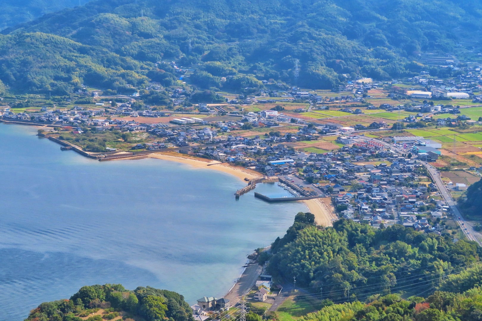 大津湾の風景